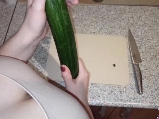 Scorching Housewife sultry jerk Cucumber - burst