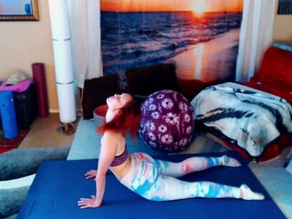 Yoga Ball exercise. Join My Faphouse For More Yoga naked Yoga behind-the-vignettes & Spicy Stuff