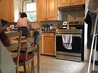 Pakistani step-mom nearly Caught Me draining Off In Her Kitchen