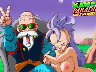 Kame Paradise trio - West Kai has bang-out with Roshi and his ginormous knob (Uncensored)