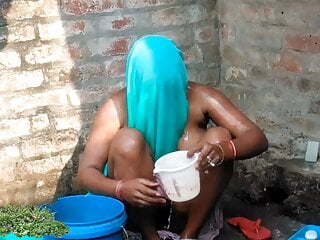 Village Desi Outdoor striking Indian mother utter bare Part 2