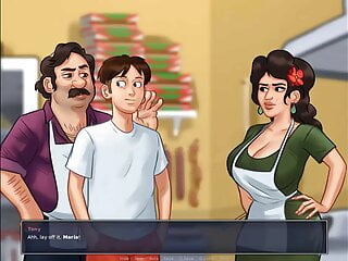 Summertime Saga: scorching Italian cougar From The Pizzeria-Ep55