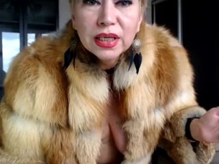 'Mature Russian web cam slut AimeeParadise in a wool decorate blows smoke in face of her virtual sub!'