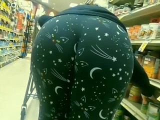 'Fat butt Wedgie At supermarket Shopping'