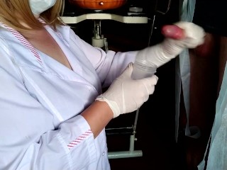 Abruptly nutted on the nurse while taking the glue analysis
