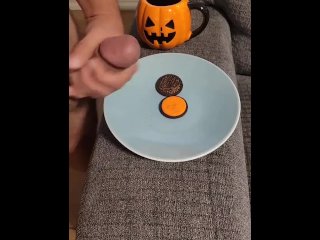 Parent jizzes and feeds you your beloved Halloween snack